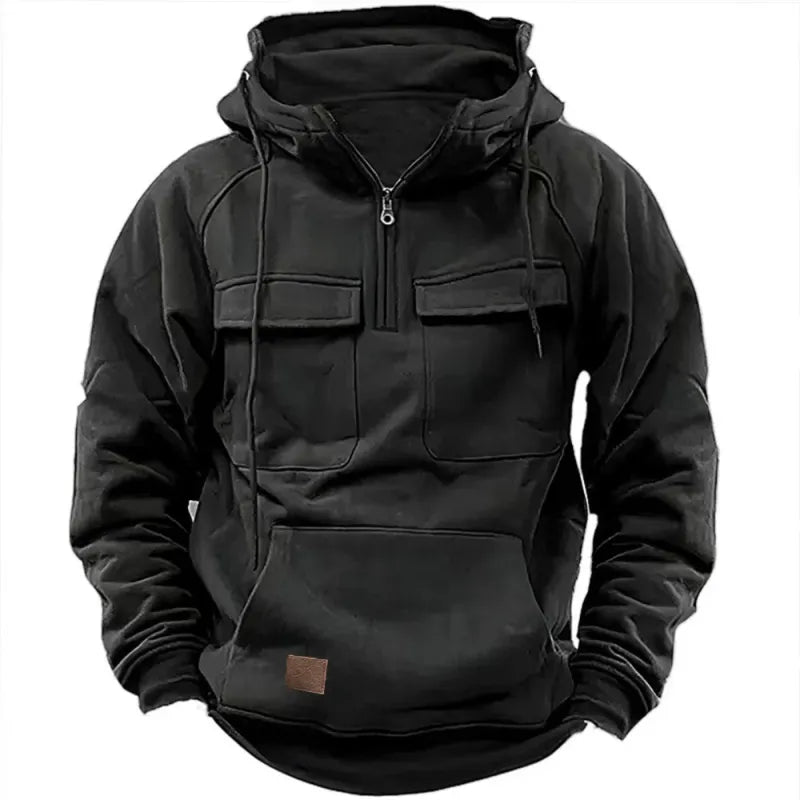 Ryler– Tactical Multi-Pocket Hooded Jacket for Men