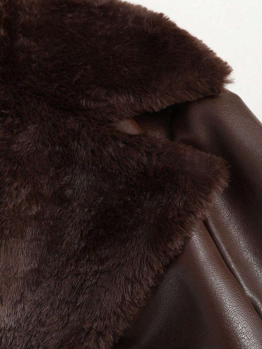 Flirla Luxe Splice Trench Coat