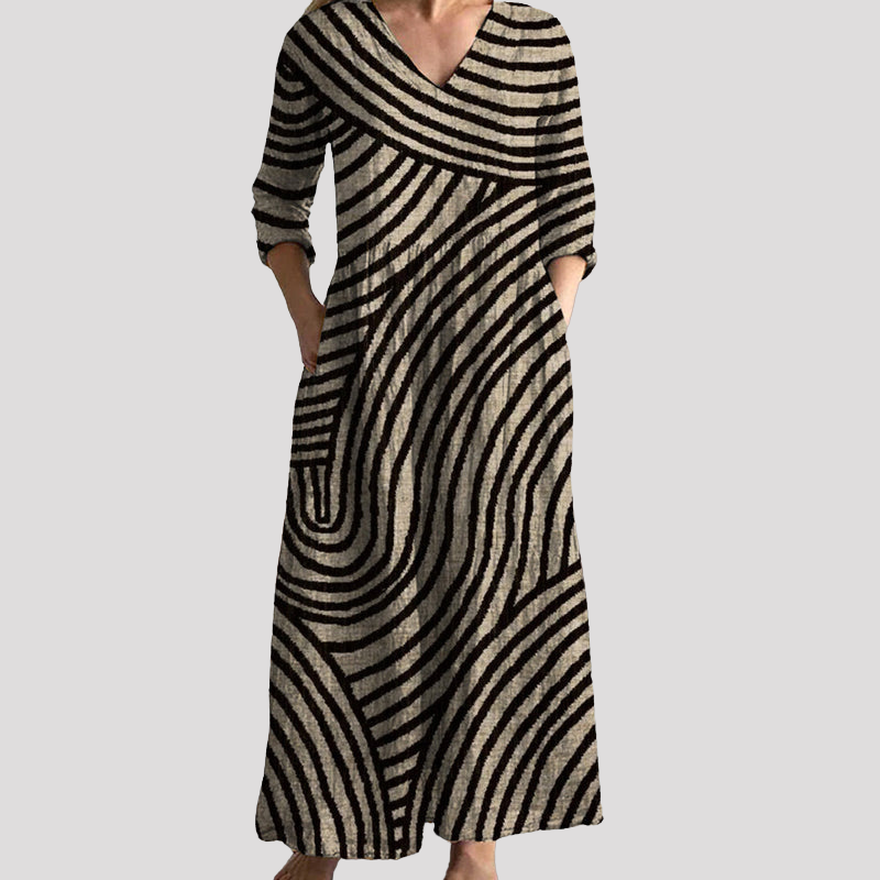 Zoe™ | Elegant Striped Dress