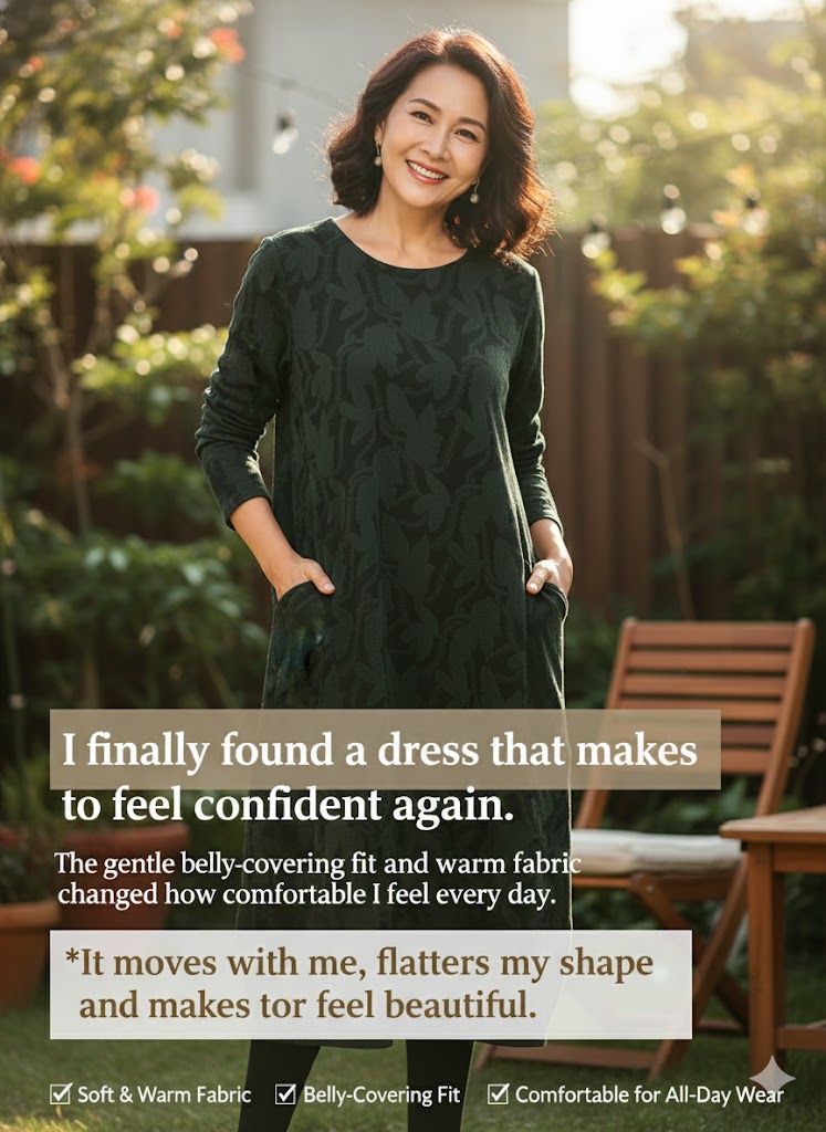 ComfortShape - Belly-Covering Winter Dress