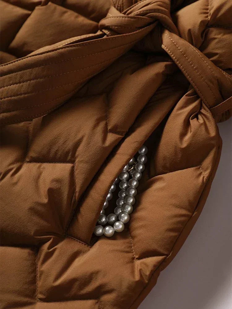 Angelica | Jacket With Elegant Tie Belt