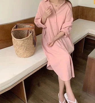 Ava Cotton Shirt Dress