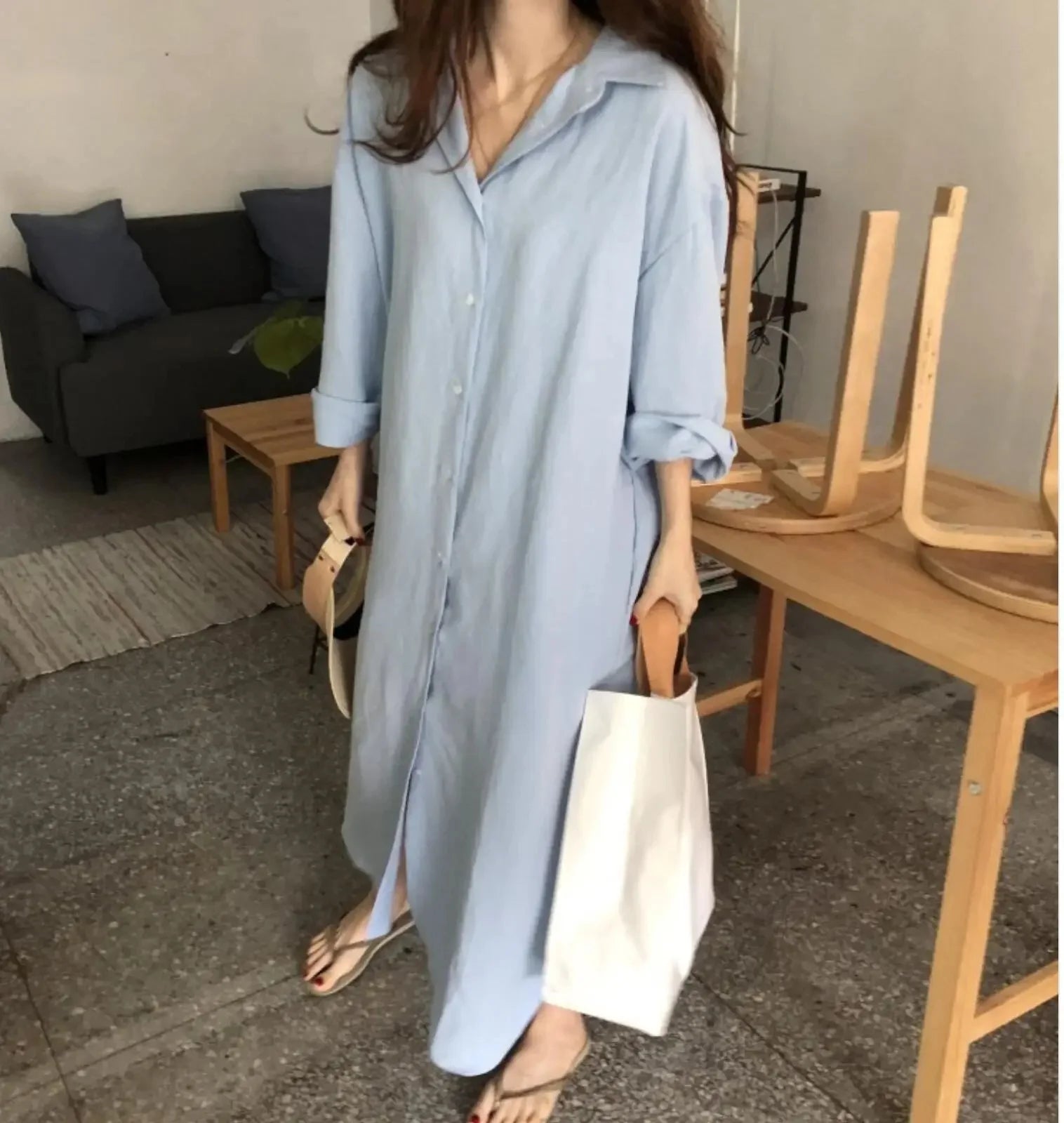 Ava Cotton Shirt Dress