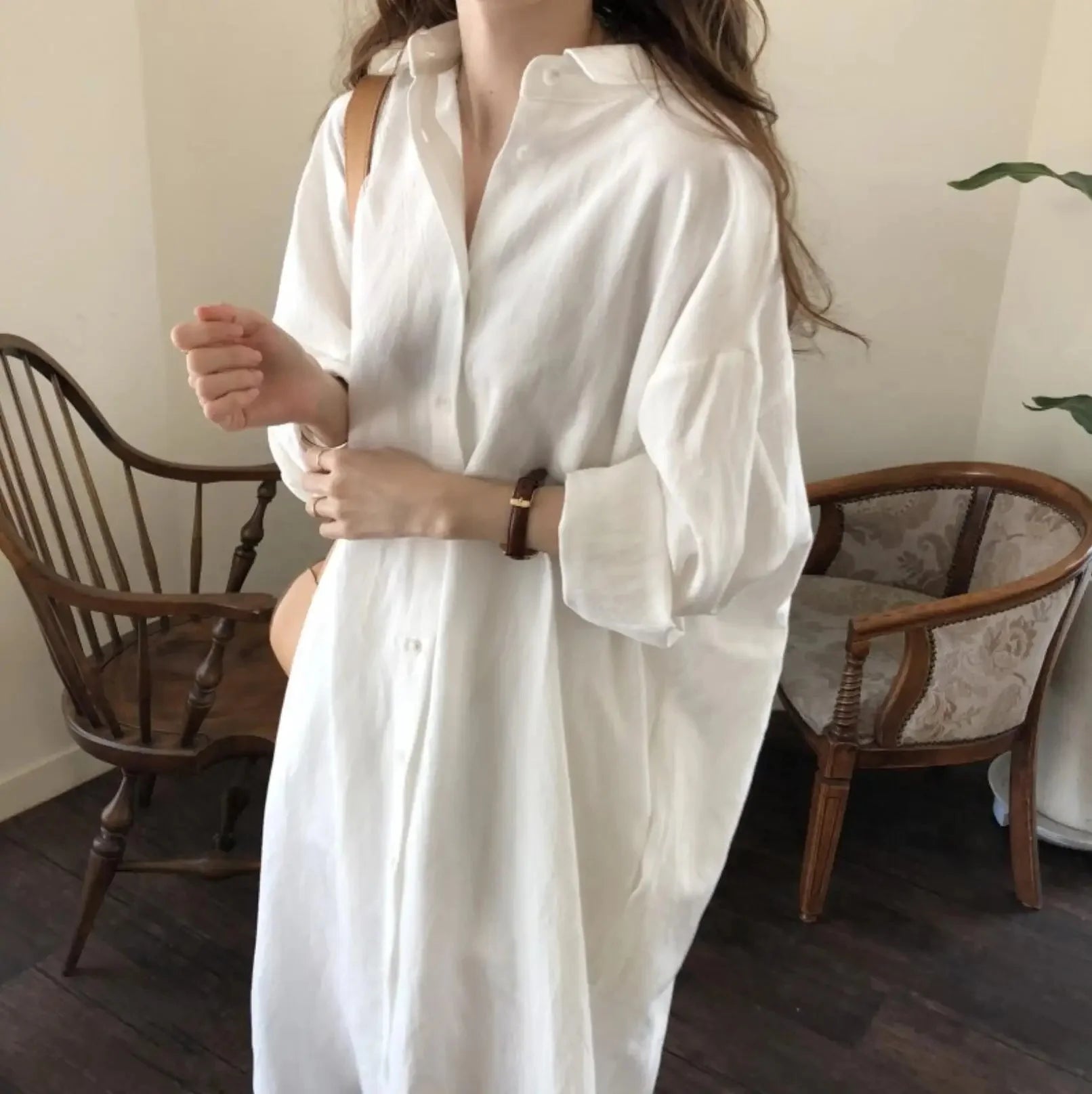 Ava Cotton Shirt Dress