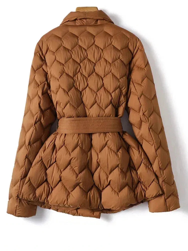 Angelica | Jacket With Elegant Tie Belt