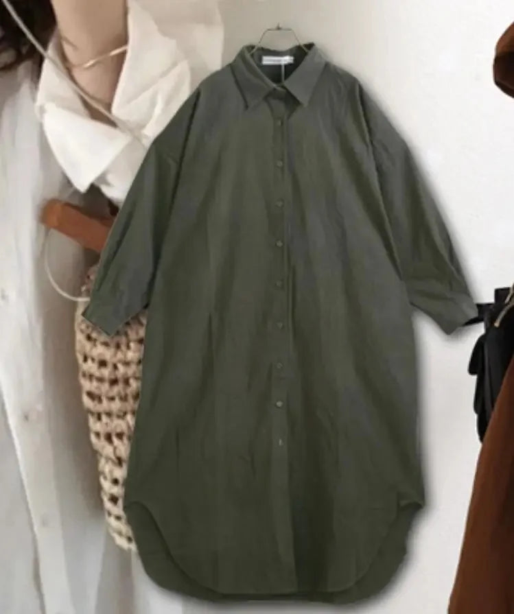 Ava Cotton Shirt Dress