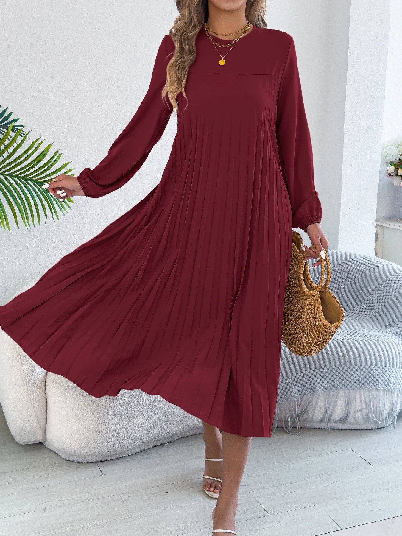 Elara Pleat Dress