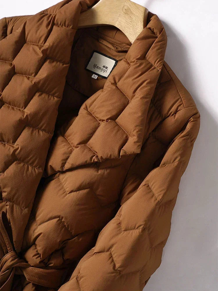 Angelica | Jacket With Elegant Tie Belt