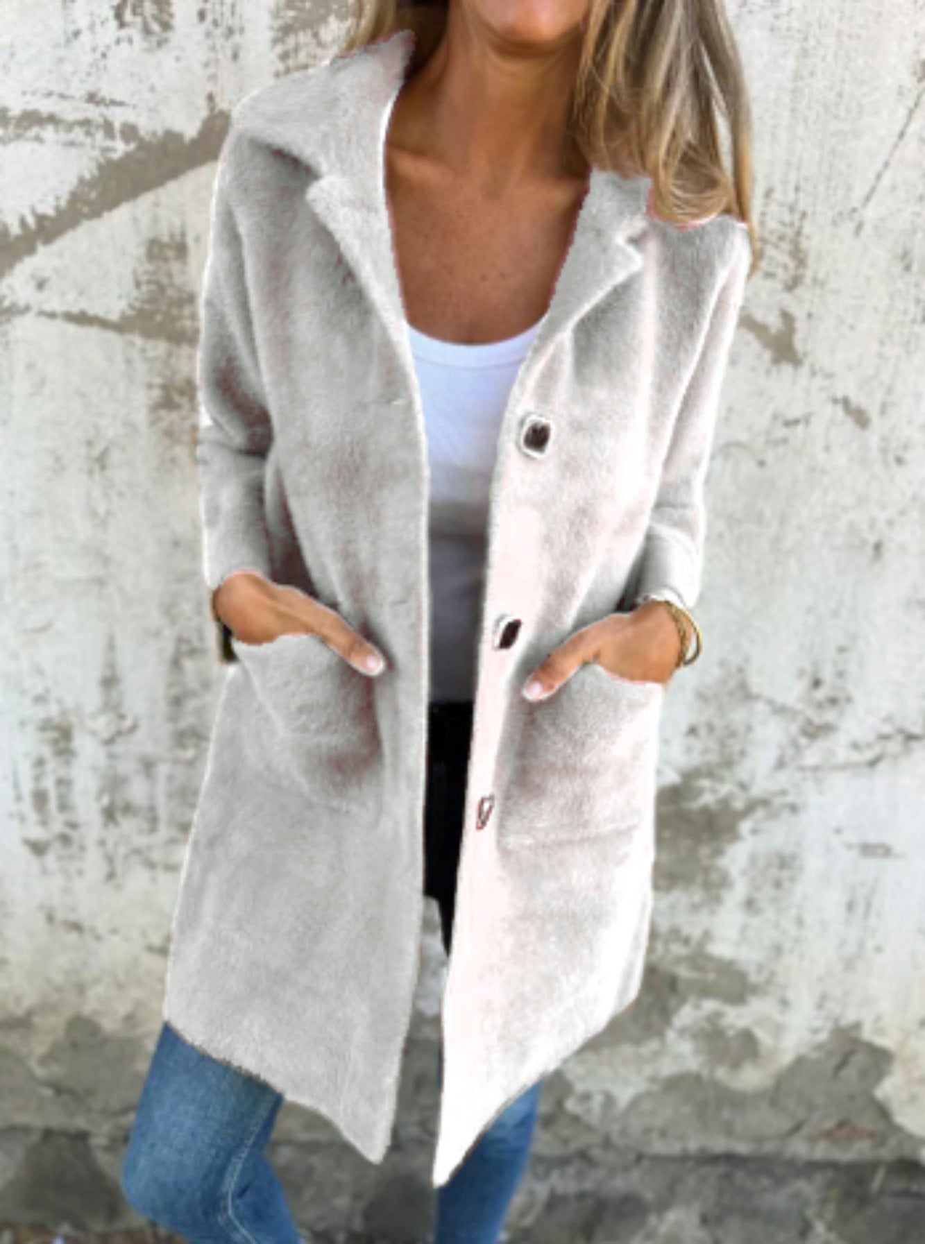 Anne I Single-breasted thick coat