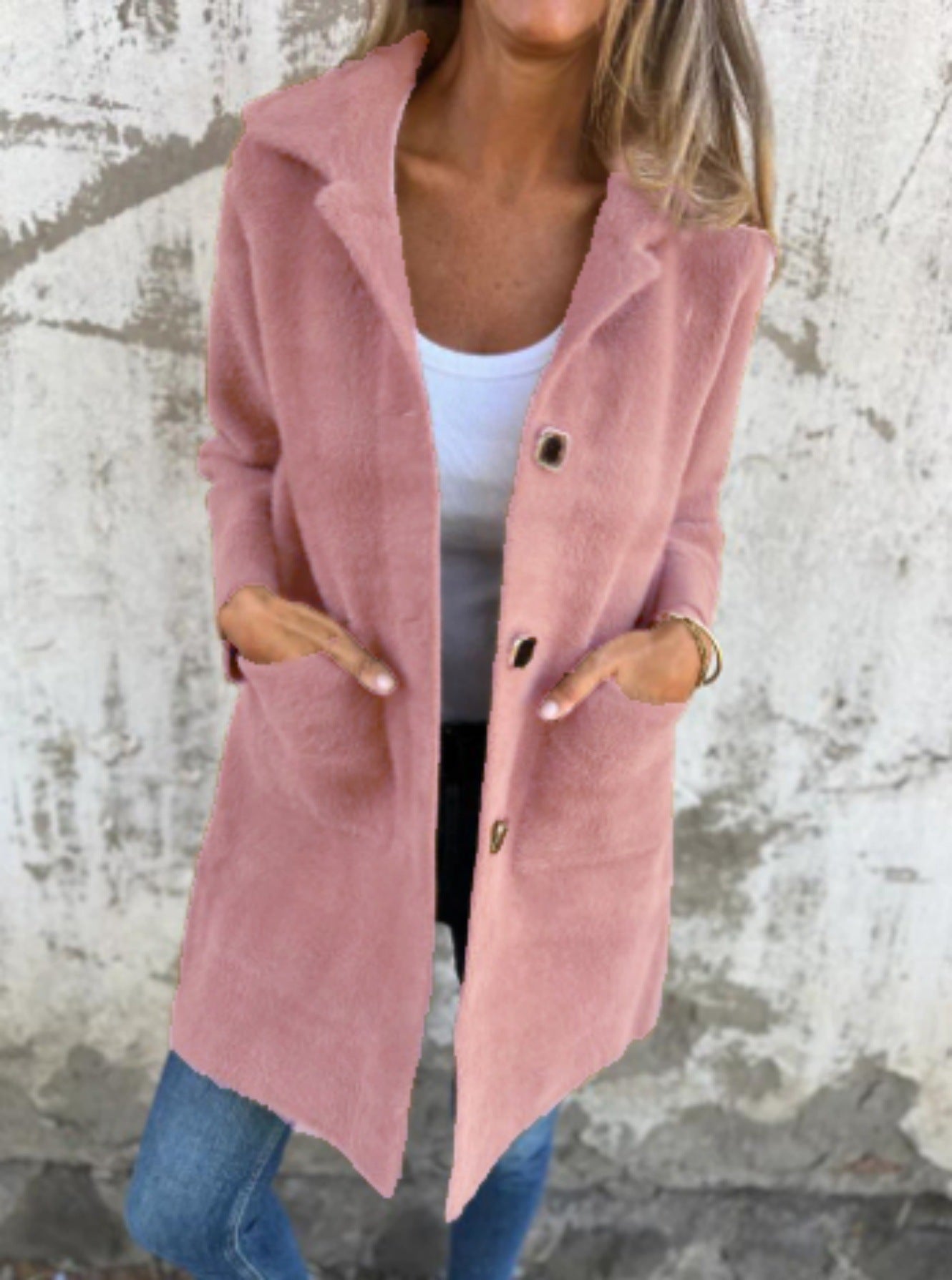 Anne I Single-breasted thick coat