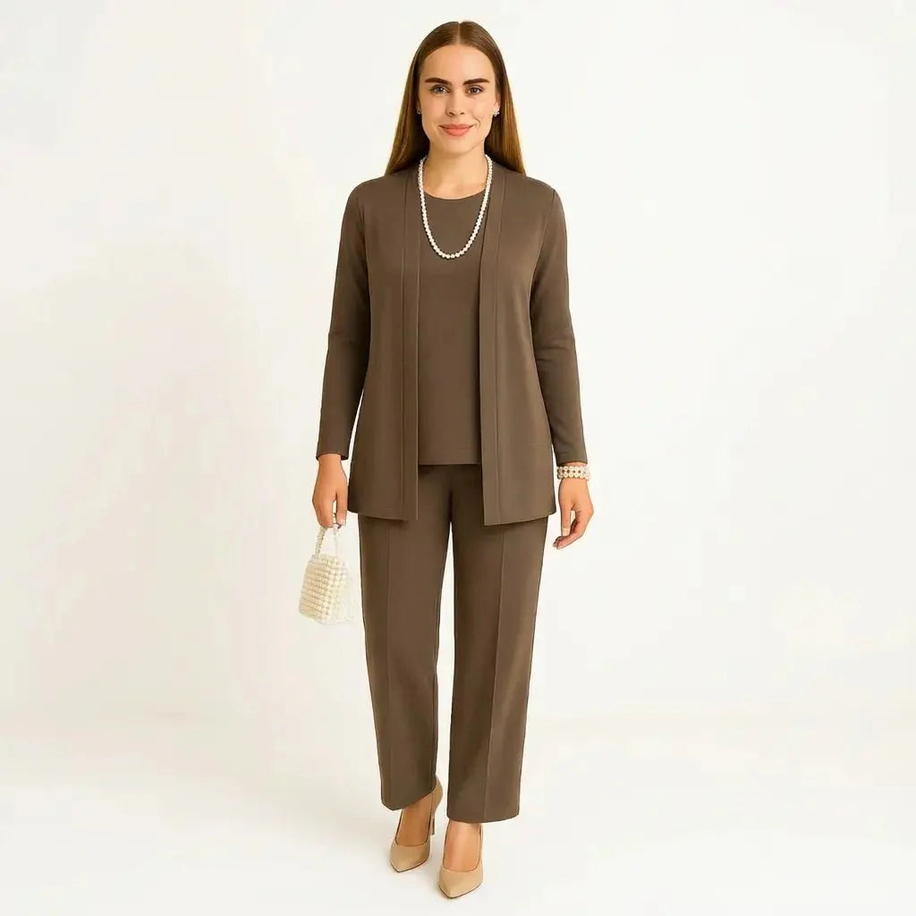 Cardigan, Top & Trousers Set