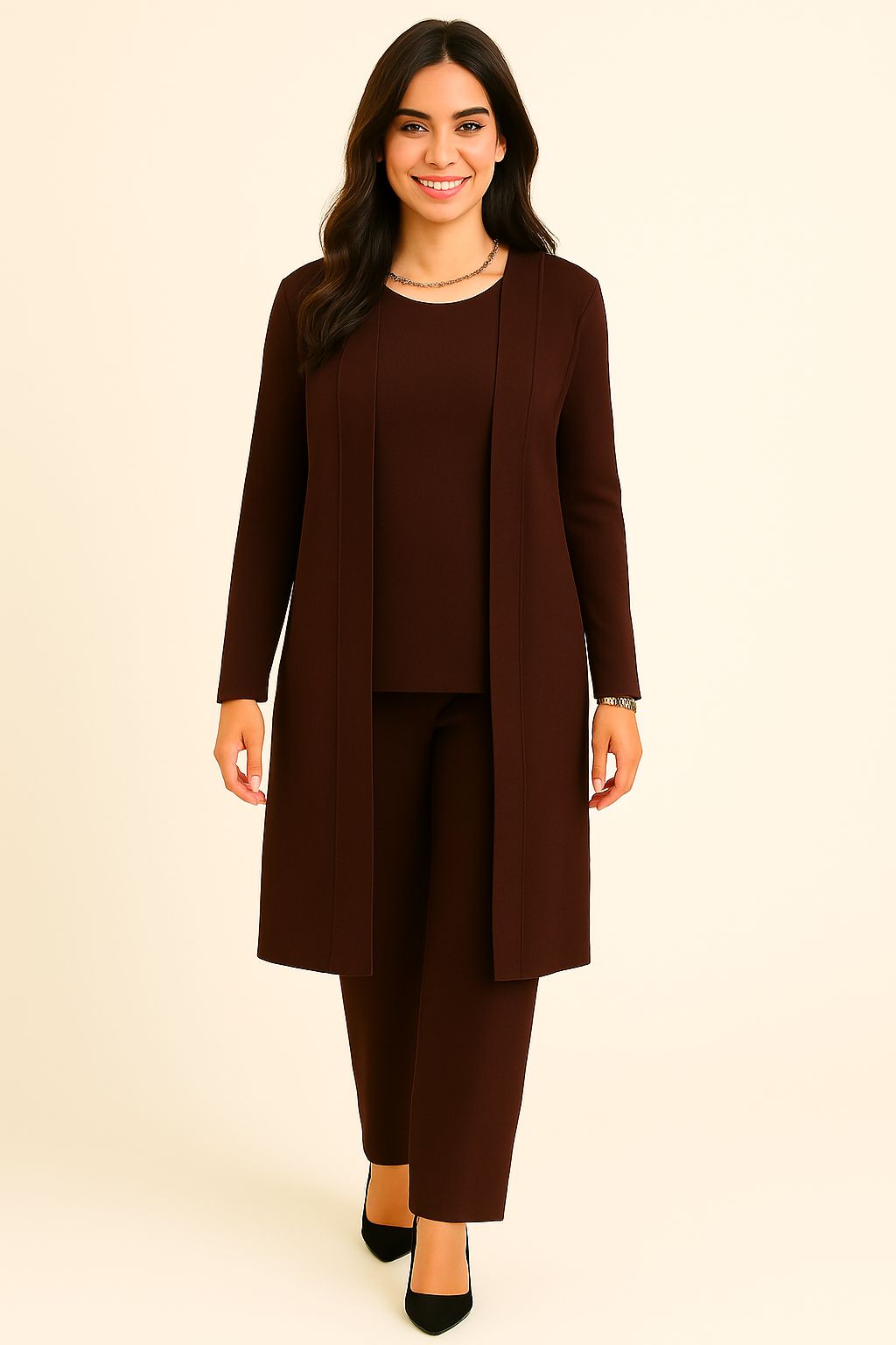 Claire Cardigan, Top & Pants Set