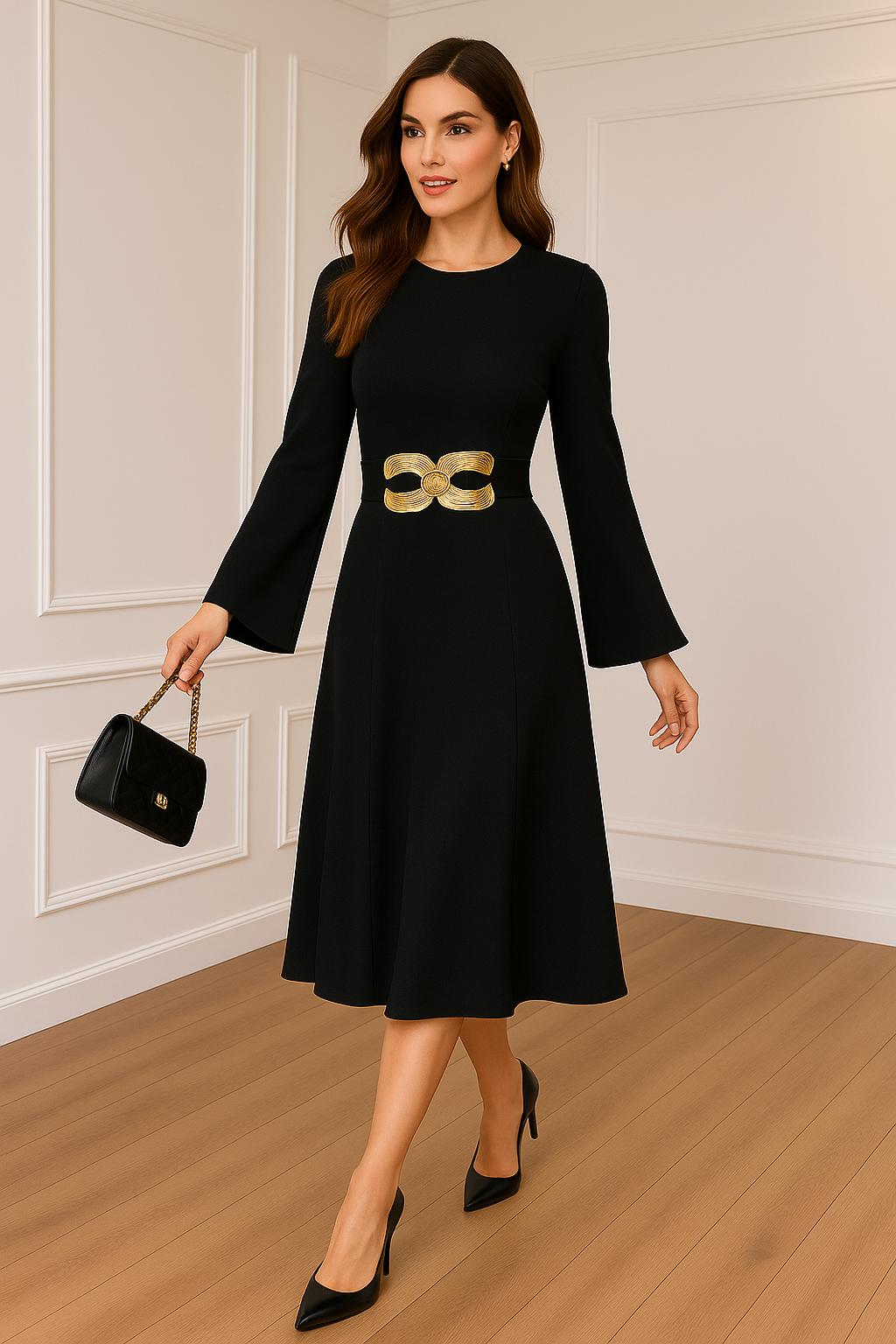 Cosette Dress with Belt