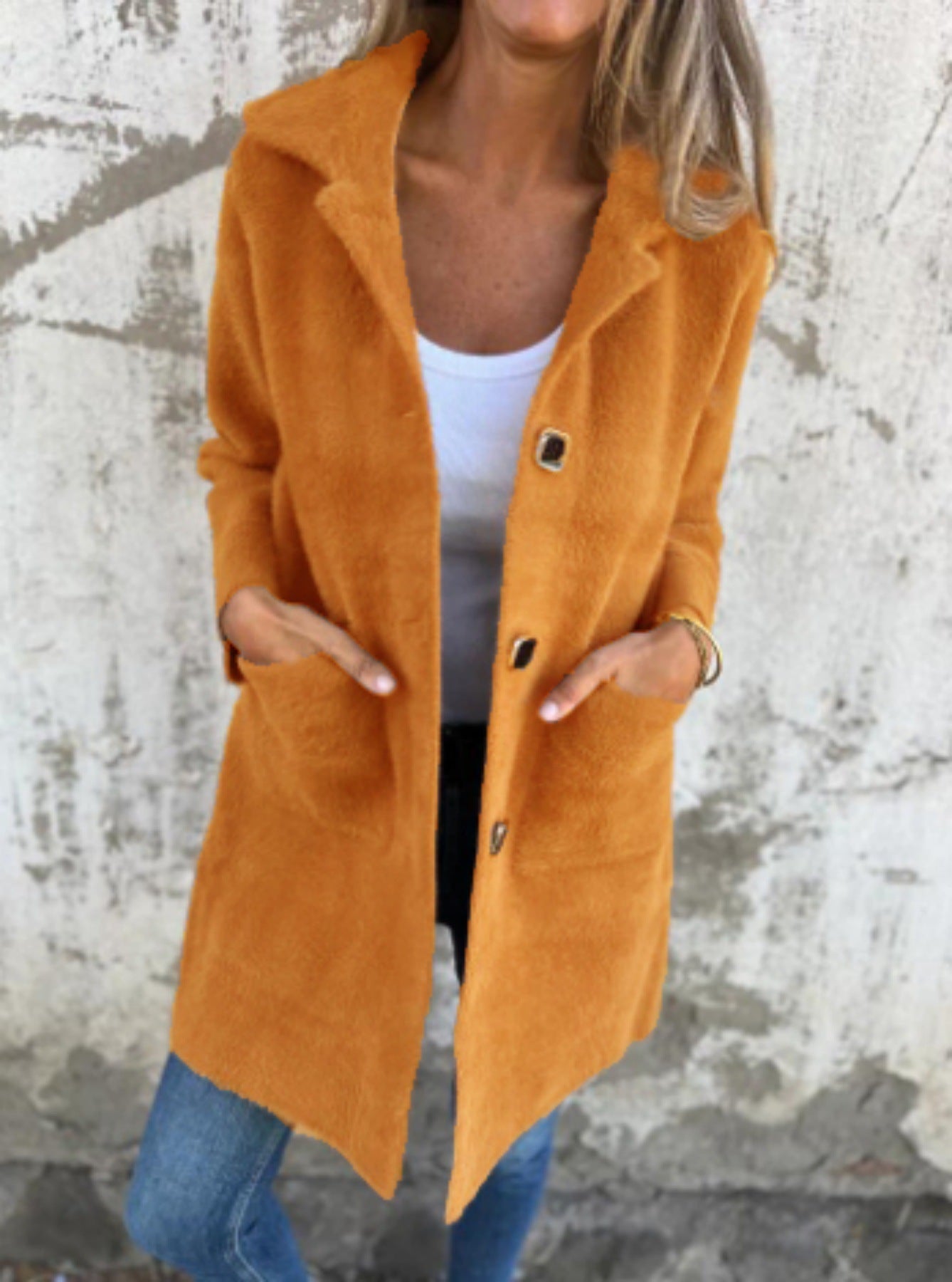 Anne I Single-breasted thick coat
