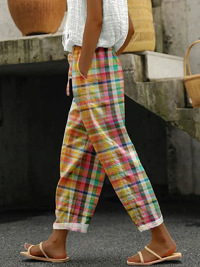 Noëlle - Retro Checked Pants