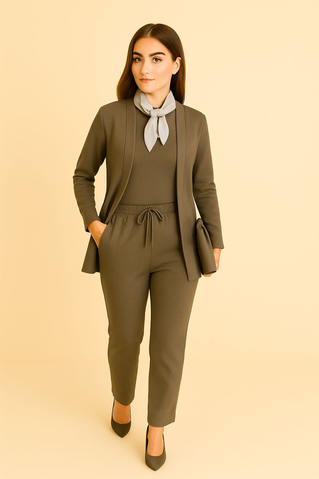 Judy Cardigan, Top & Pants Set