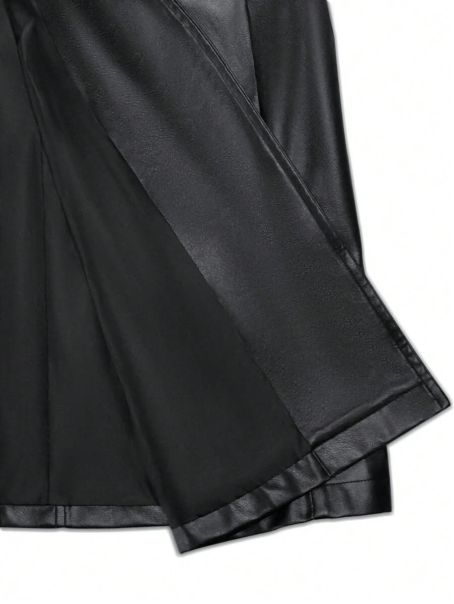 Flirla Luxe Splice Trench Coat
