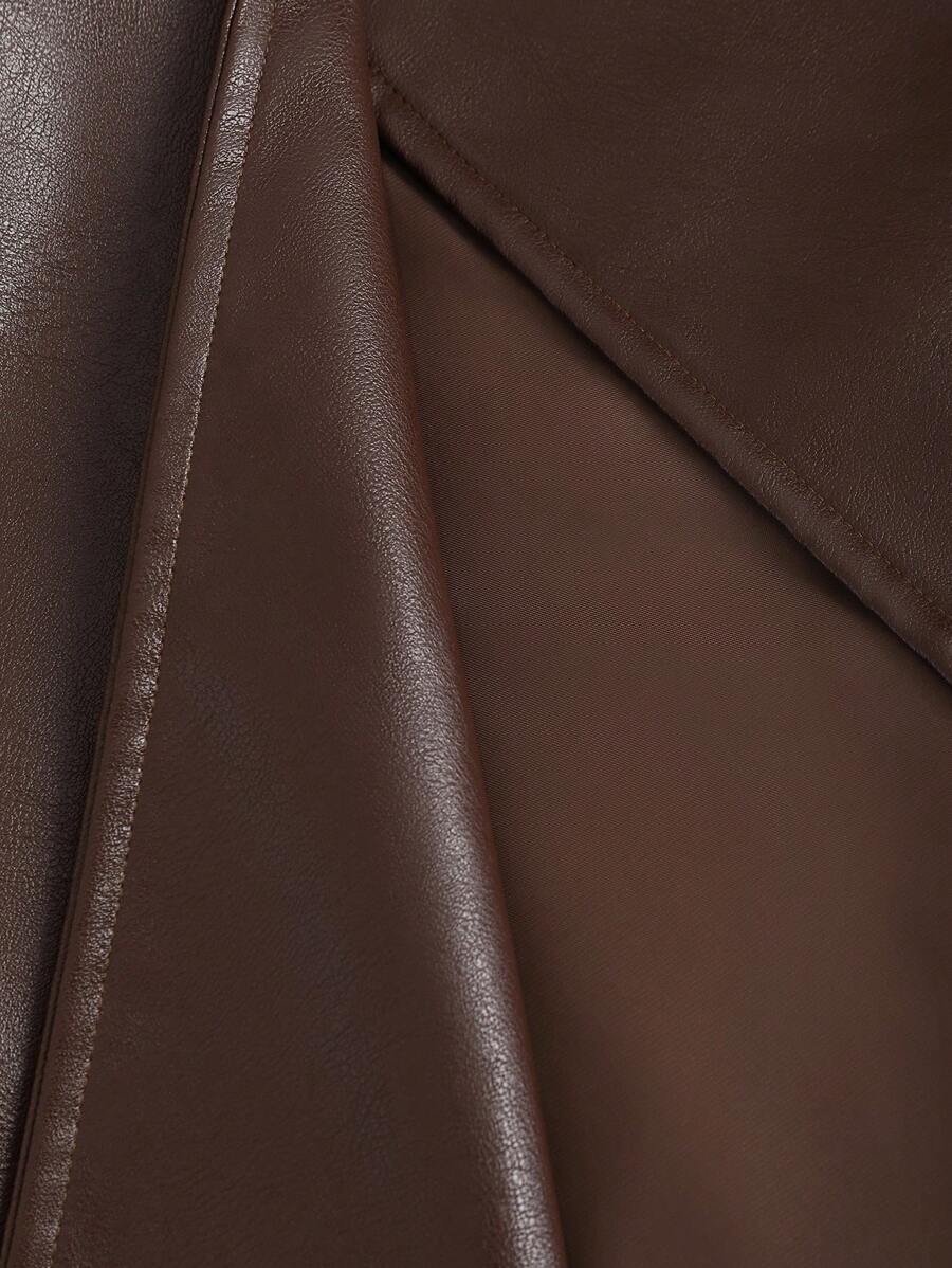 Flirla Luxe Splice Trench Coat