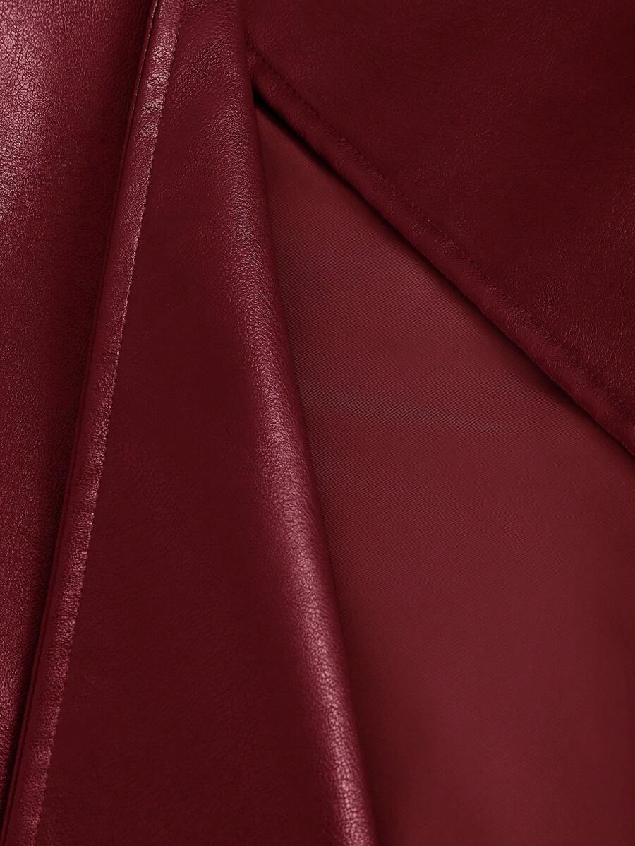 Flirla Luxe Splice Trench Coat