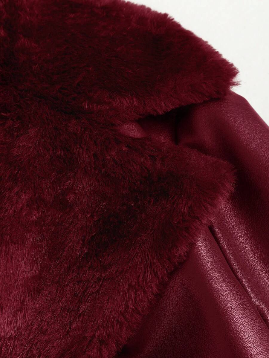 Flirla Luxe Splice Trench Coat