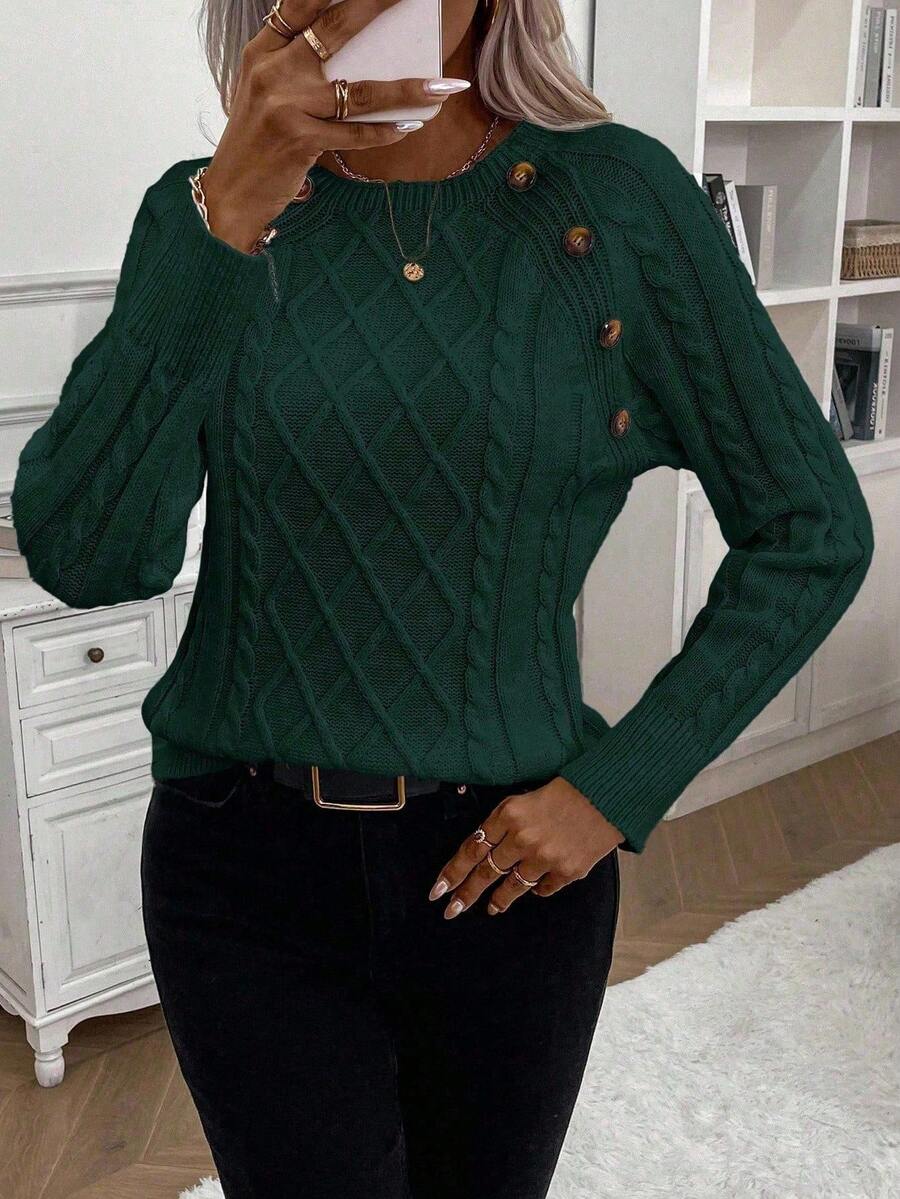 Faye™ | Casual Button Sweater