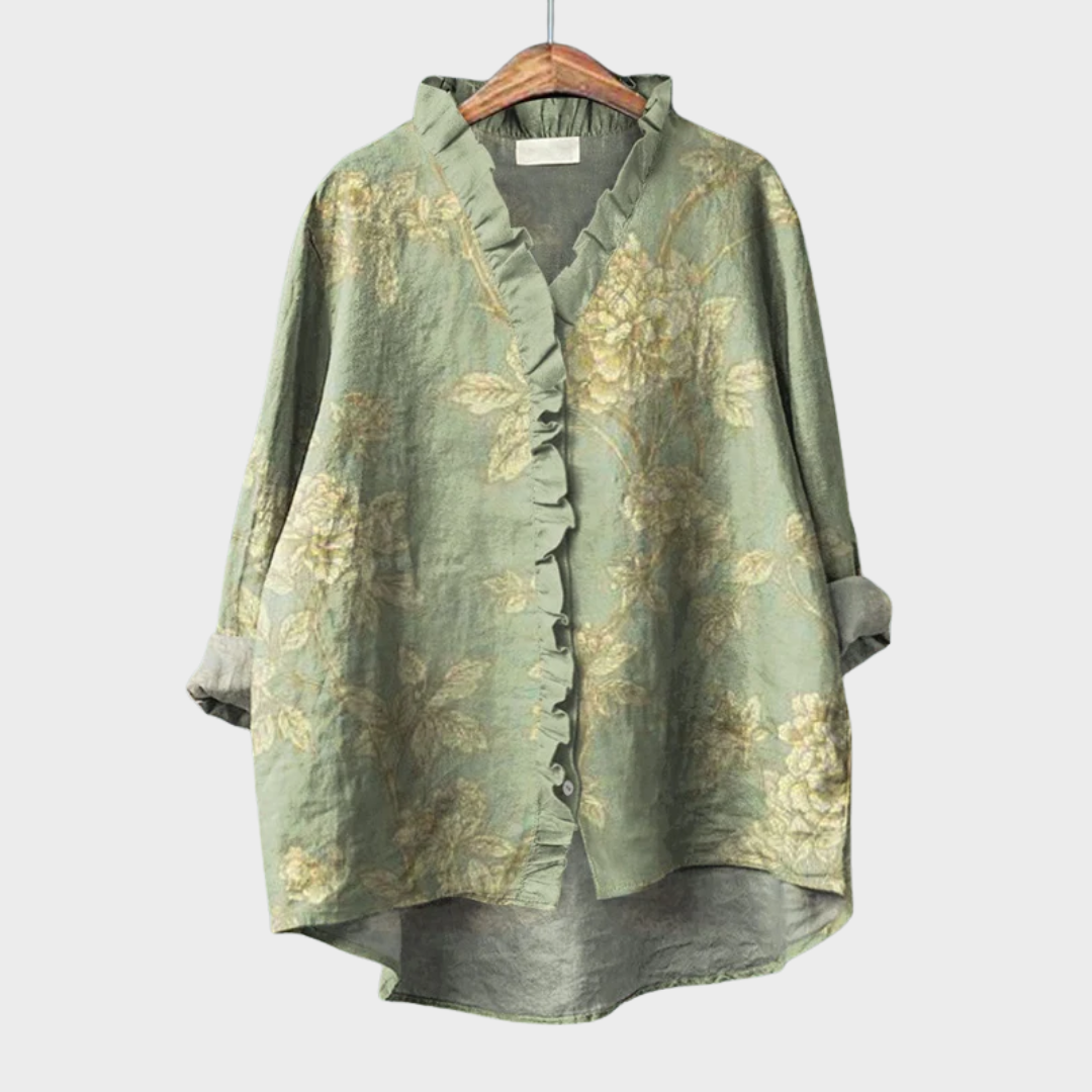 Rozalinda™ | Blusa de lino elegante para el verano