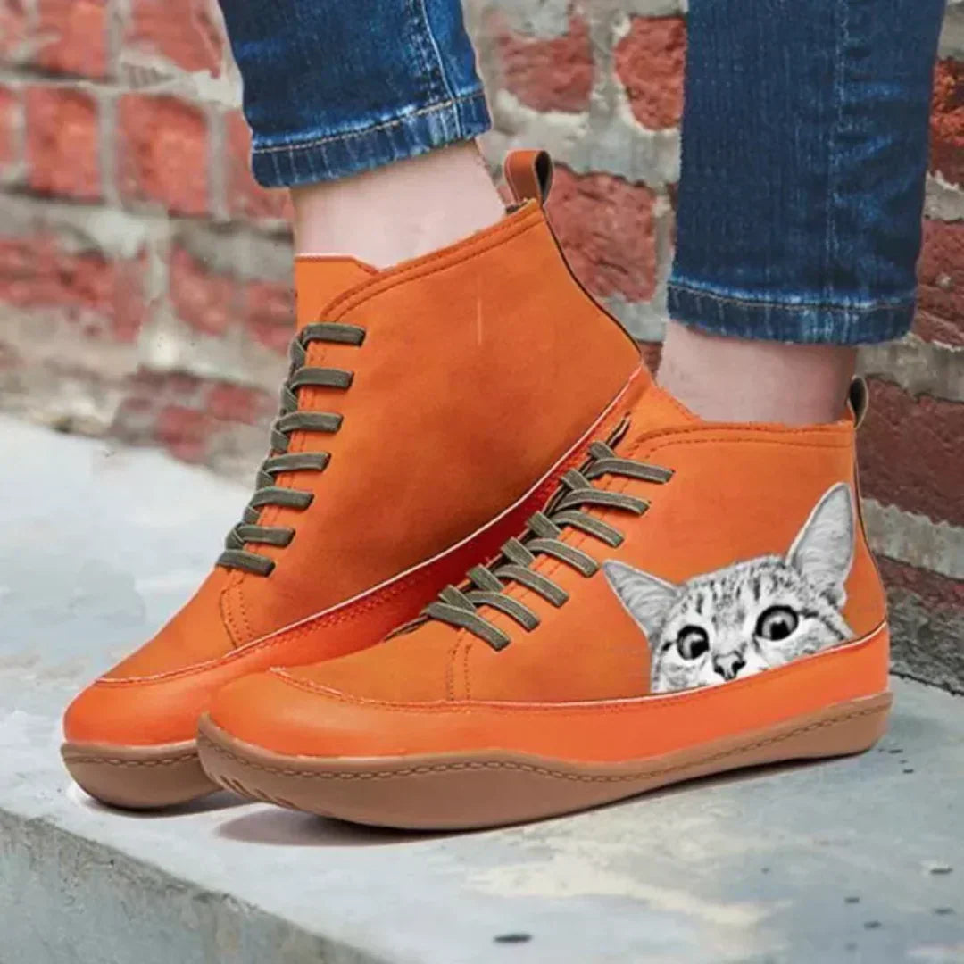 Lenoir™ | Leather Boots for Cat Lovers