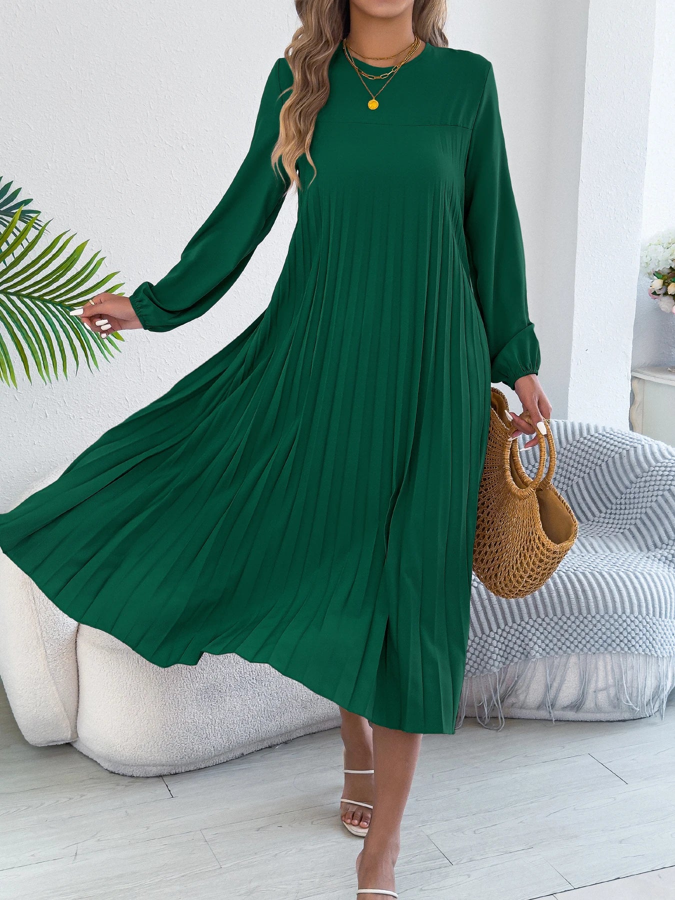 Elara Pleat Dress