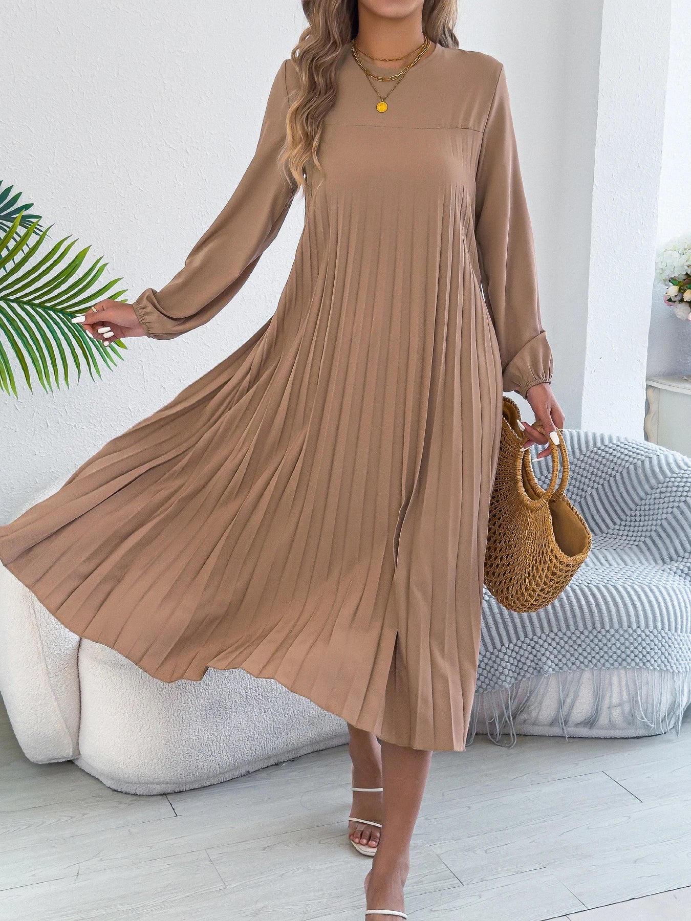 Elara Pleat Dress