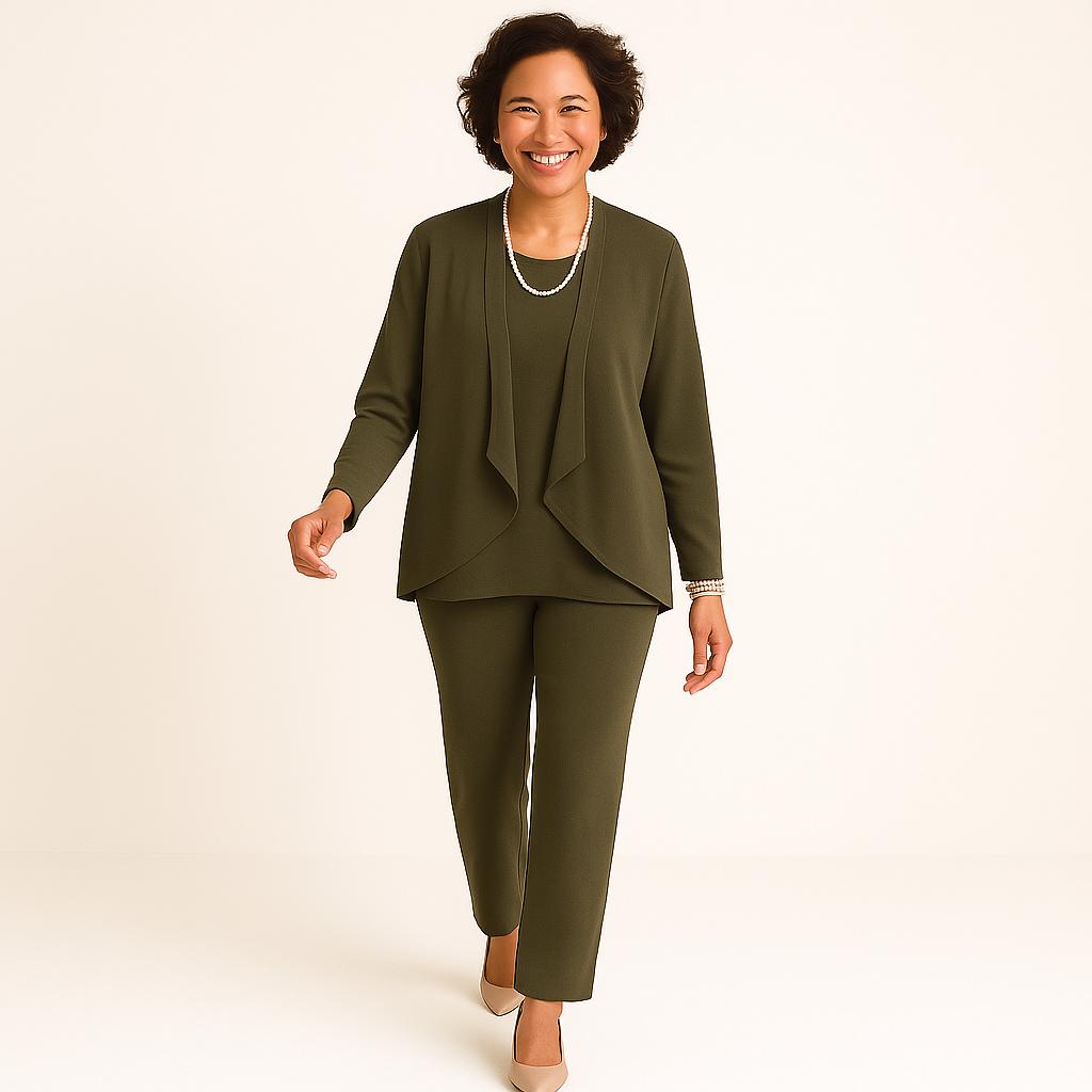 Mia Cardigan, Top & Pants Set