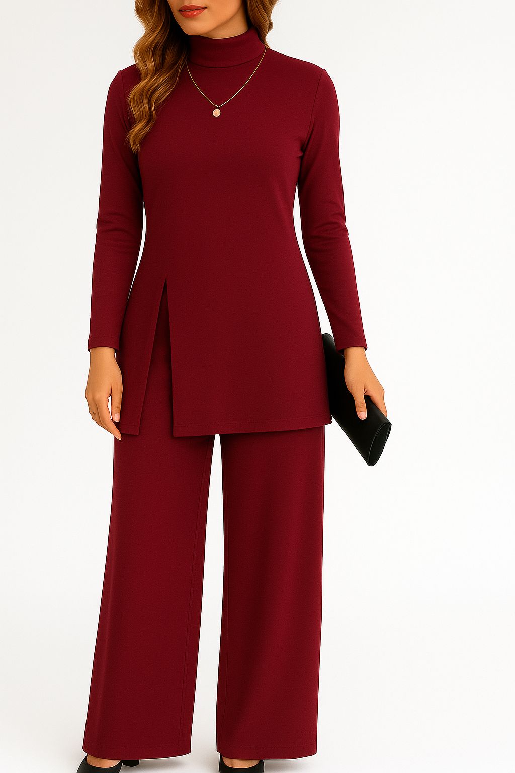 Naomi Turtleneck Top & Pants Set