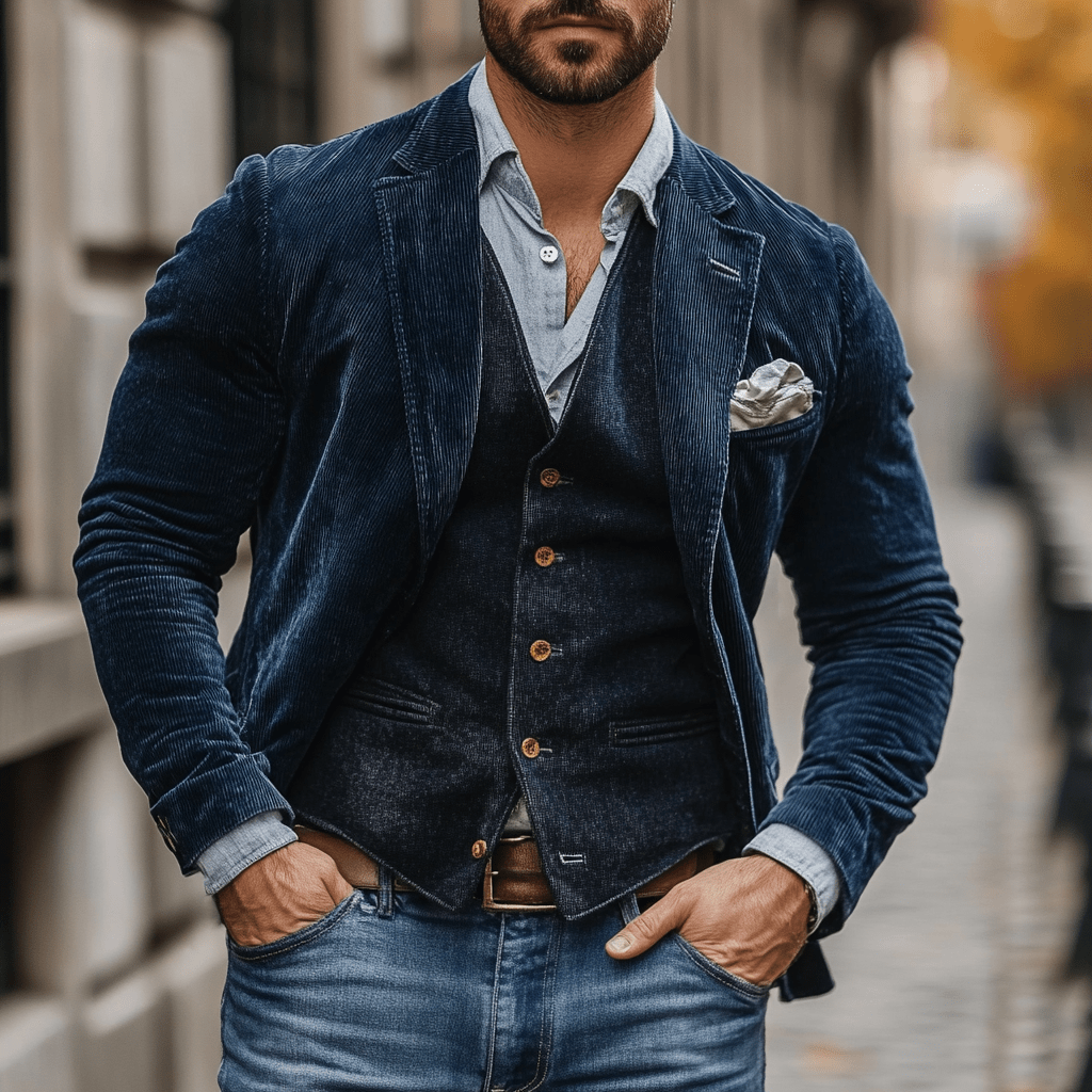Patricio | Corduroy Blazer & Vest Duo